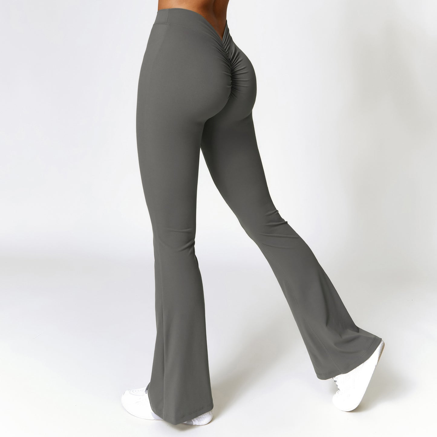 
                  
                    Peach Hip Wide-Leg Yoga Flare Leggings for yoga accessories3
                  
                